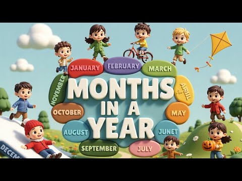 Months of the Year for Kindergarten Kids | Kids Video 