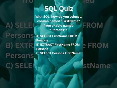SQL Quiz - wait till last for answer