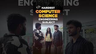 Hardest Subject in Computer Science Engineering? | Intellipaat #shorts