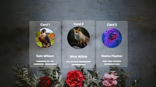 Creating Awesome Glassmorphic Cards | Cards using HTML and CSS | CardCraft HTML CSS and JavaScript
