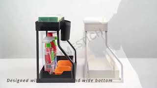 🏠 2-Tier Under Sink Organizer – Maximize Space Instantly!