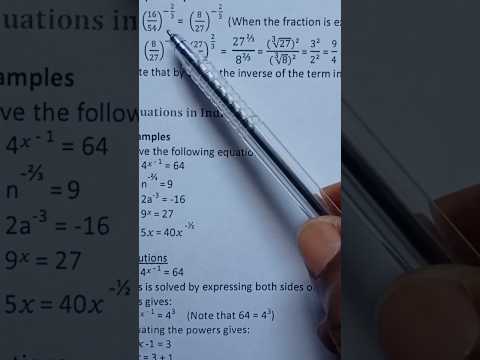 Trick for Fractional Exponent/Power in Indices! Index Laws Hack for Fractional Powers