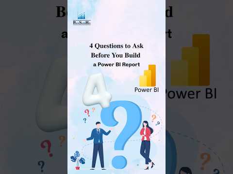 🎯 4 Questions to Ask Before You Build a Power BI Report