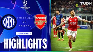 HIGHLIGHTS - Inter de Milán vs Arsenal | UEFA Champions League - Jornada 7 2025-26 | TUDN