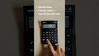 How to calculate discount on normal calculator #calculator