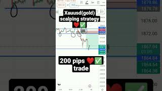 xauusd gold 200pips✅❤️✅ scalping strategy #goldstrategy #goldanalysis #xauusdlivetrading #gold