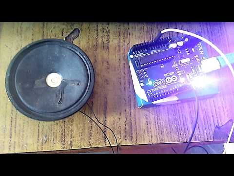 Interface Speaker with Arduino and Play a tone