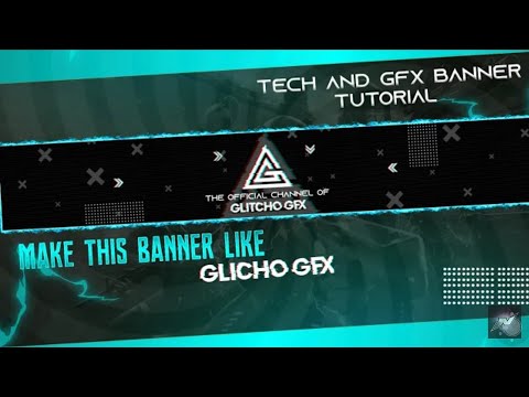 how to make a glitch banner on android glicho gfx banner tutorial on android banner tutorial