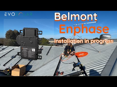Come take a look at this Belmont Enphase installation in progress
