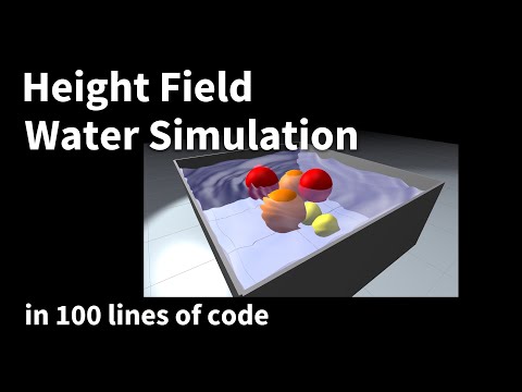 20 - How to write a Height-Field Water Simulator with 100 lines of code.