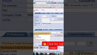 Different Reference Documents to create Invoice Receipt in SAP #sap #trending #sapfunctional