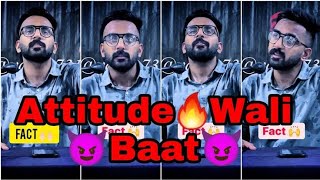 @karumandeliya6040 New attitude shayari😈🔥🙏// vabby attitude🤬🤘💯 shayari status 2023 shayari boys