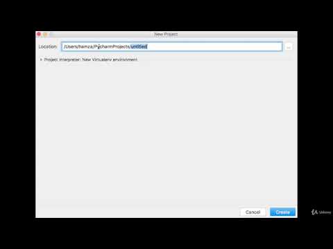 PyCharm launch and creating project