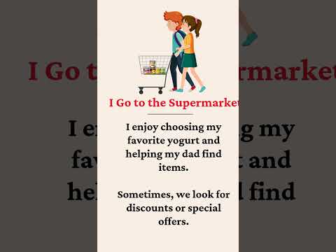 I go to the supermarket✅English Short Story || English Story for Listening✅