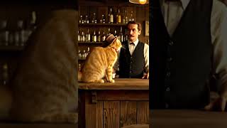 Cowboy Cat Walks Into a Saloon Like a Legend 🐱🤠 #Shorts