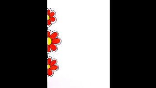 New trendy Flower border designs handmade|#shorts #shortvideo #omkaracreations