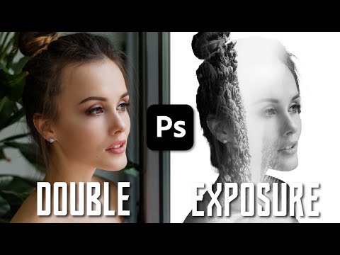 Double exposure effect in Photoshop 2021 tutorial #Shorts