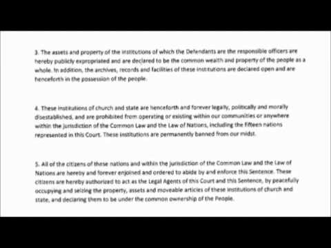 Pope, Queen and Others Indicted of Genocide in Canada