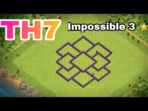 Clash of clans town hall 7 best war and trophy base impossible 3 star