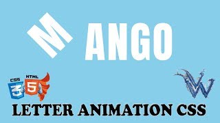 Letter Animation CSS | Cool CSS Effects 2018 | CSS Animation Tutorial