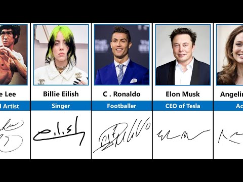 Coolest Signatures From Famous People | Comparison