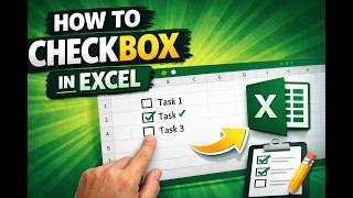 How to insert checkbox in excel.