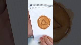 Made Squid Game Biscuit from Paper