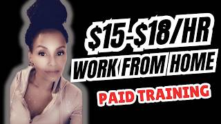 Work from Home $15-$18/hr