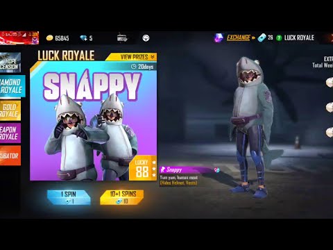 free fire new diamond royale bundle snappy | in 1 spin | youTube shorts | #short