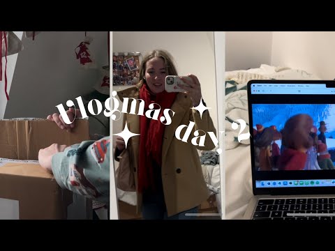 Vlogmas day 2 - lazy day and a hectic food shop