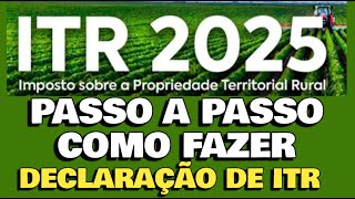 Passo A Passo Como Fazer A DECLARAÇÃO DE ITR 2025