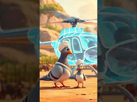 "कबूतर ने अपने बच्चे के लिए बना डाला हेलीकॉप्टर 😢✈️  ये देख कर रो पड़ी इंसानियत!"#shorts #ai #viral