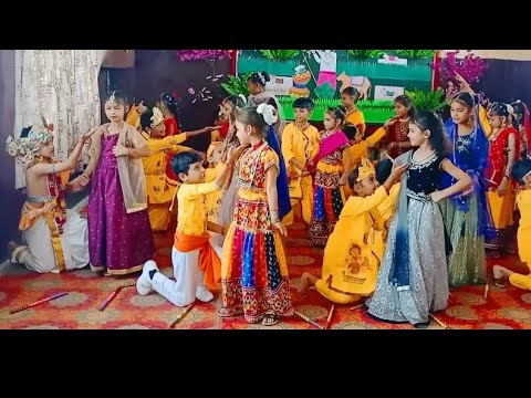 MVP school 🙏🏻💞 janmashtami🥰special Radhe Krishna dance #trending #trendingshorts #youtubeshorts