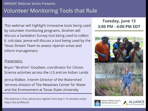 NWQMC Webinar Series: Volunteer Monitoring Tools that Rule