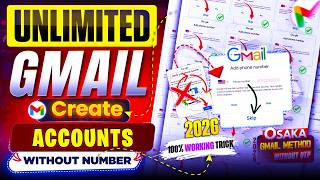 UNLIMITED GMAIL ACCOUNT Without Phone Verification | Unlimited GMail Create Method 2026 | Gmail id