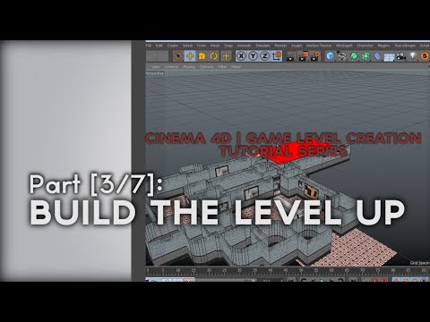 Cinema 4D Tutorial | Game Level Creation Pt.3/7 | Build Game Level Up