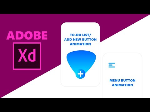 TO-DO LIST/ ADD NEW BUTTON ANIMATION & MENU BUTTON ANIMATION IN ADOBE XD (HINDI TUTORIAL)