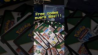 Free Pokemon TCG codes every day🤩 83.day #pokemon #freecodes #tcg #tcgpokemon #pokémon #shorts #card
