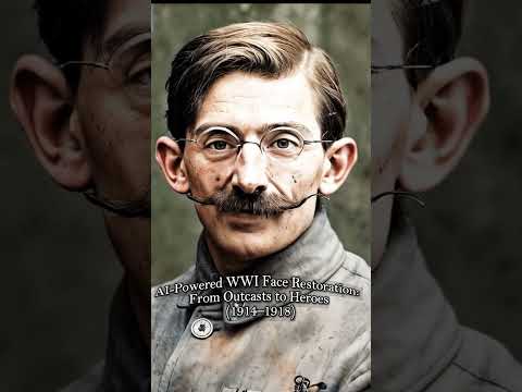 Anna Coleman Ladd's WWI Porcelain Masks & AI Colorization 1918–1920  WWI Veterans Faces Restored