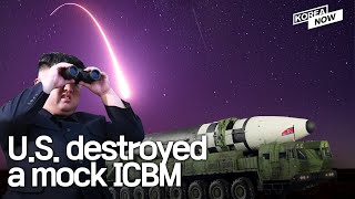 U.S. successfully intercepts and destroys mock ICBM, possibly targeting N.K. missile threats?