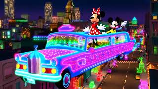 Mickey and Minnie Neon Hover Limo Party