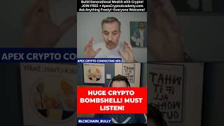 HUGE CRYPTO BOMBSHELL! MUST LISTEN! #shorts