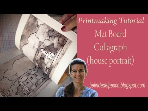 How to Make a Collagraph Print (with Mat Board - Intaglio) without a Press