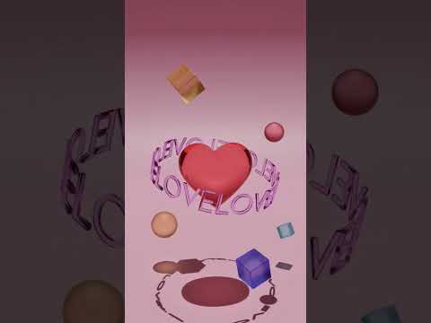 Playing with Glass Material in #Blender ❤️ #blender3d #3d #animation #3danimation