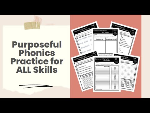 Build the Words with Purposeful Phonics Practice Packets