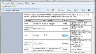 C++ 5 - Variables and Data types