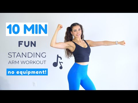 10 Min AT HOME Toned Arms Workout // Standing + No Equipment