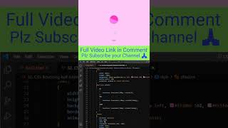 Pure Bouncing Ball Animation Effect HTML and CSS Shorts Video Web Tutorial Tamil #html #css #shorts