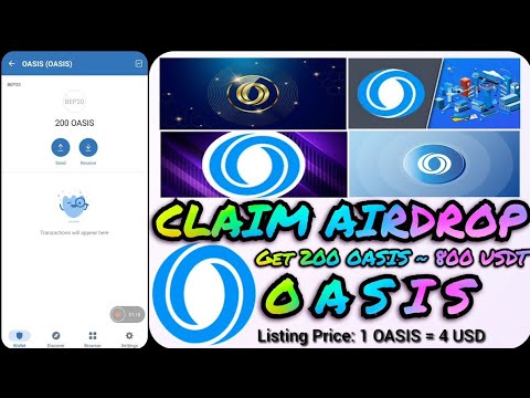 How To Earn Free 700 USDT Worth Of OASIS Token Airdrop, On Your Trust Wallet, Cryptocurrency Bitcoin