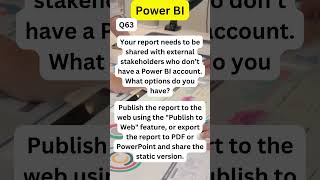 Q63: Scenario based :Power BI Essential Interview Questions and Answers #powerbiinterview #powerbi